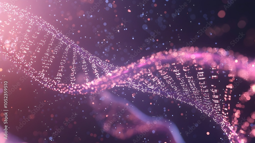 Poster digital dna visualizing the of binary data into genetic sequences