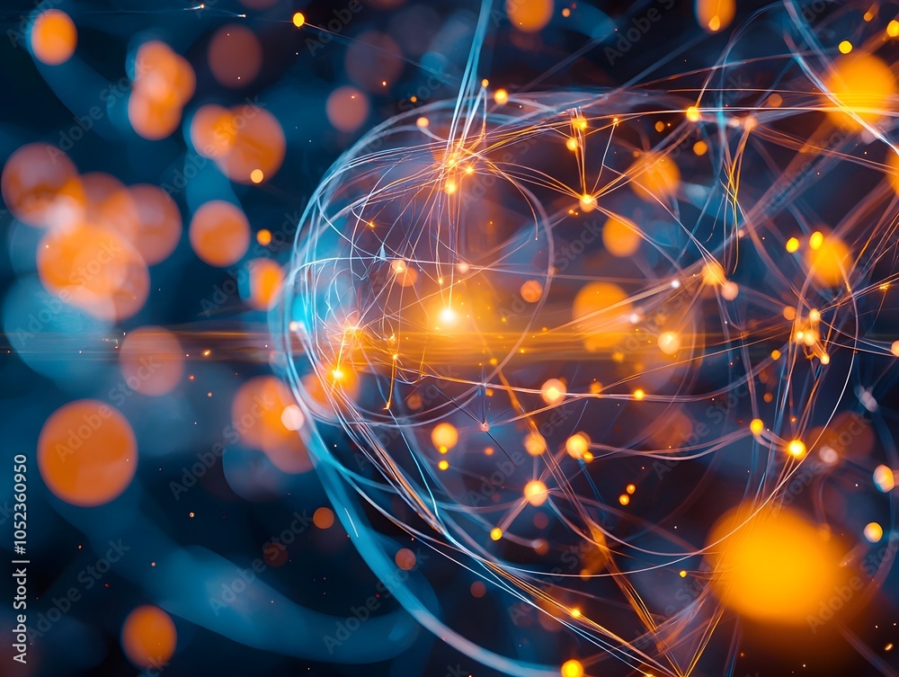 Poster quantum particles entangled with real time data pulses in dynamic quantum network concept