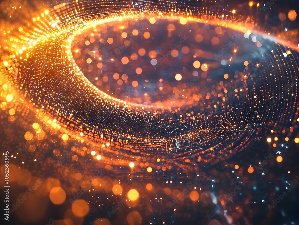 Poster captivating quantum particle entanglement in real time network visualisation