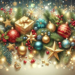 Backgrounds for New Year's Cards, Invitations, and Holiday Gift Packaging