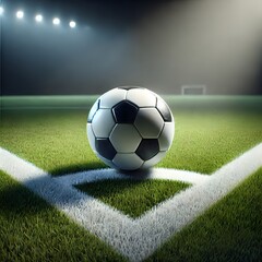 soccer ball on stadium