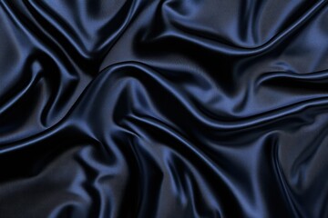 Fototapeta premium Dark Blue Satin Fabric for Elegant Designs