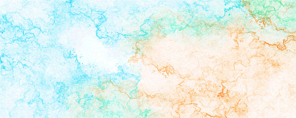 Scratch grunge urban colorful grunge texture background.  Abstract light turquoise color hand drawn illustration. Colorful gradient ink colors effect hand drawn canvas background