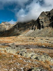 Misty mountain in Slovakia
