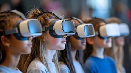 Personalized Learning Experience with Headsets in Classroom