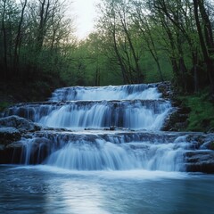 Spring waterfall