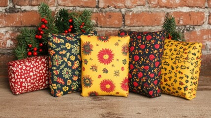 Fototapeta premium Eco-Friendly Holiday Gift Arrangements for Everyone