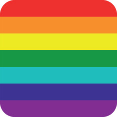 Fototapeta premium Button shaped flag of the organization of LGBTQ+ PRIDE MOVEMENT