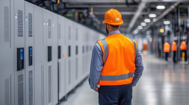 Industrial Lithium Ion Battery Array Installation