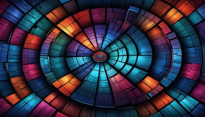Naklejka premium Abstract colorful circle background
