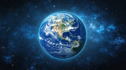 Fototapeta premium concept of global connectivity with digital globe and cyber technology