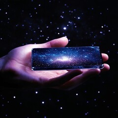 Biz, ppl, future tech - dude's phone in space