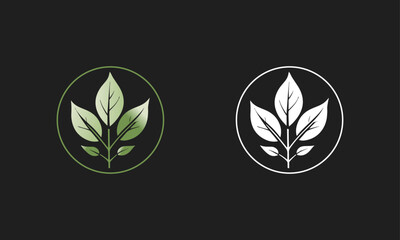 modern Herbal or leaf minimalist logo design for Business, company, and medicine.
