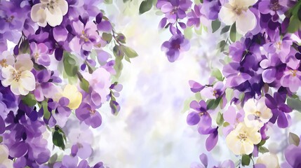 A gentle blend of lavender and soft yellow for a peaceful, spring-inspired background