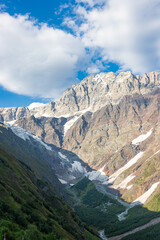 Koruldashi glacier at Racha-Lechkhumi and Lower Svaneti, Georgia