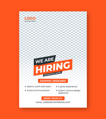 We're Hiring  Eye-Catching Job Vacancy Poster