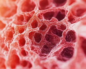 Cholesterol crystal inside artery closeup, vascular detail, medical texture