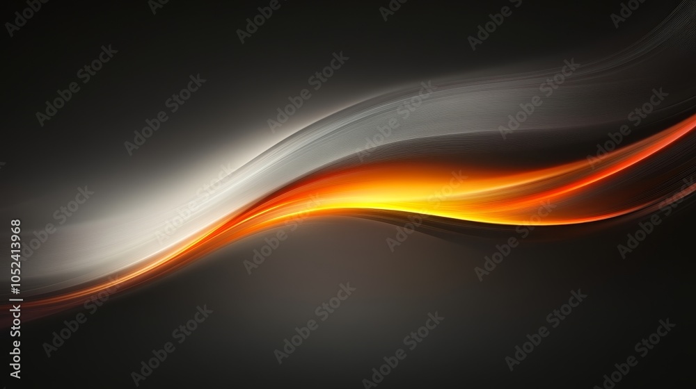 Wall mural Colorful Abstract Light Wave Art