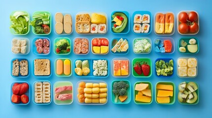 Children's lunch should be nutritionally balanced, including protein, carbohydrates, and fruits and vegetables to support their growth, strength, and energy for learning. 