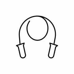 jumping rope icon sign vector