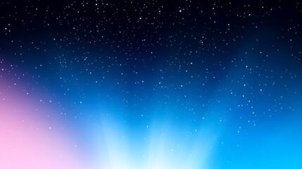 Fototapeta premium The beauty of the cosmos displayed through rich blue and pink hues in the night sky.