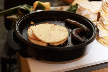 Artisanal Blood Sausage with Antioquian Arepas
