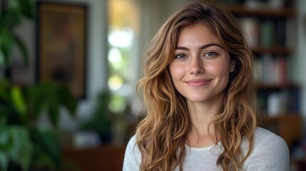 Obraz premium Capturing the Serenity of Youthful Beauty in a Natural Setting