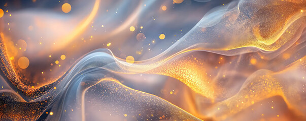 A luxurious abstract fluid art painting with swirling gold accents and warm shades, creating an elegant, flowing composition that embodies sophistication and movement in liquid form.