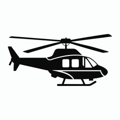 silhouette vector helicopter