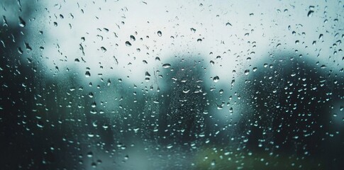 Obraz premium Soft reflections created by water droplets on glass.