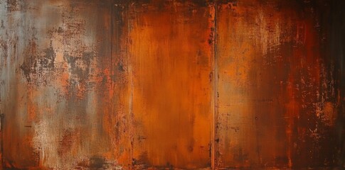 Obraz premium Corten Steel Textured Background with Checkered Pattern