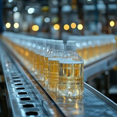 Automated packaging line for laundry detergent bottles