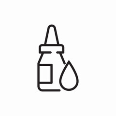 eye dropper bottle icon sign vector