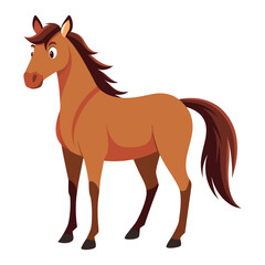 vector horse on white background