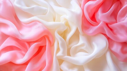 Obraz premium A soft blend from a petal pink to creamy white, giving a soft and airy feel