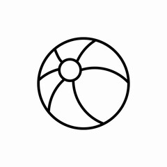 beach ball icon sign vector