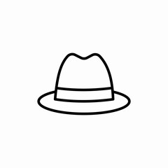 boater hat icon sign vector