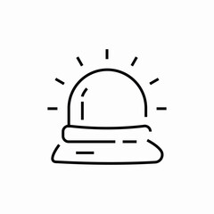 emergency siren icon sign vector