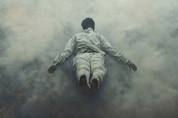 Surreal Photography: Figure in Smoke, Dark and Atmospheric