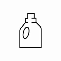 detergent bottle icon sign vector