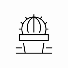 simple cactus icon sign vector