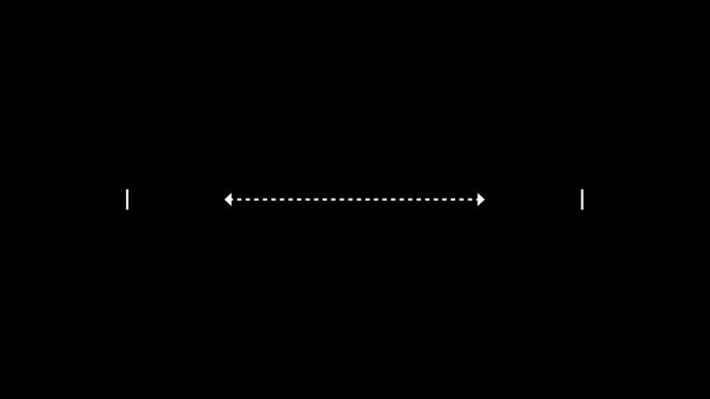 Measuring distance length dotted line animation, Tourism and travel concept animation location mark point. Social Distancing.