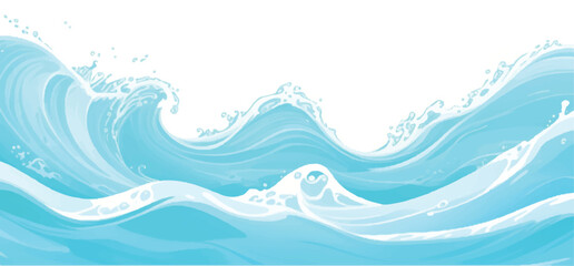 Transparent abstract soft blue and green abstract water color ocean wave texture background. Banner Graphic Resource as background for ocean wave and water wave abstract graphics	