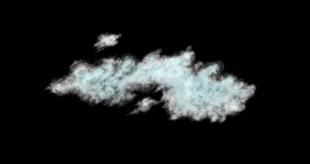 Realistic transparent white cloud, isolated. Fog, smoog. White steam flow, mist. Png