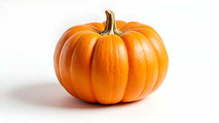 Obraz premium Orange Pumpkin on White Background
