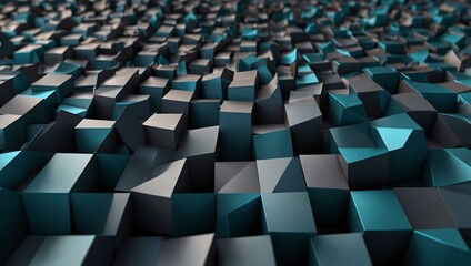 Fototapeta premium Abstract 3D grid pattern.