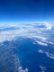 Fototapeta premium clouds over the sea