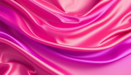 Obraz premium Flowing purple silk fabric in smooth waves for elegant slow motion backgrounds and design elements