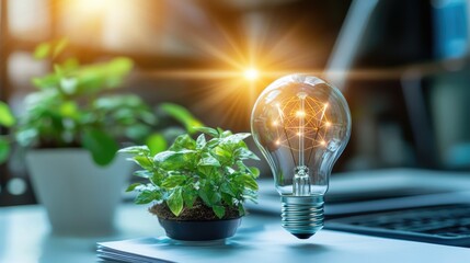 Smart light bulb, displayed on a white background to highlight energy-saving and smart home capabilities.
