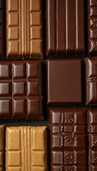 Obraz premium Chocolate bars set isolated